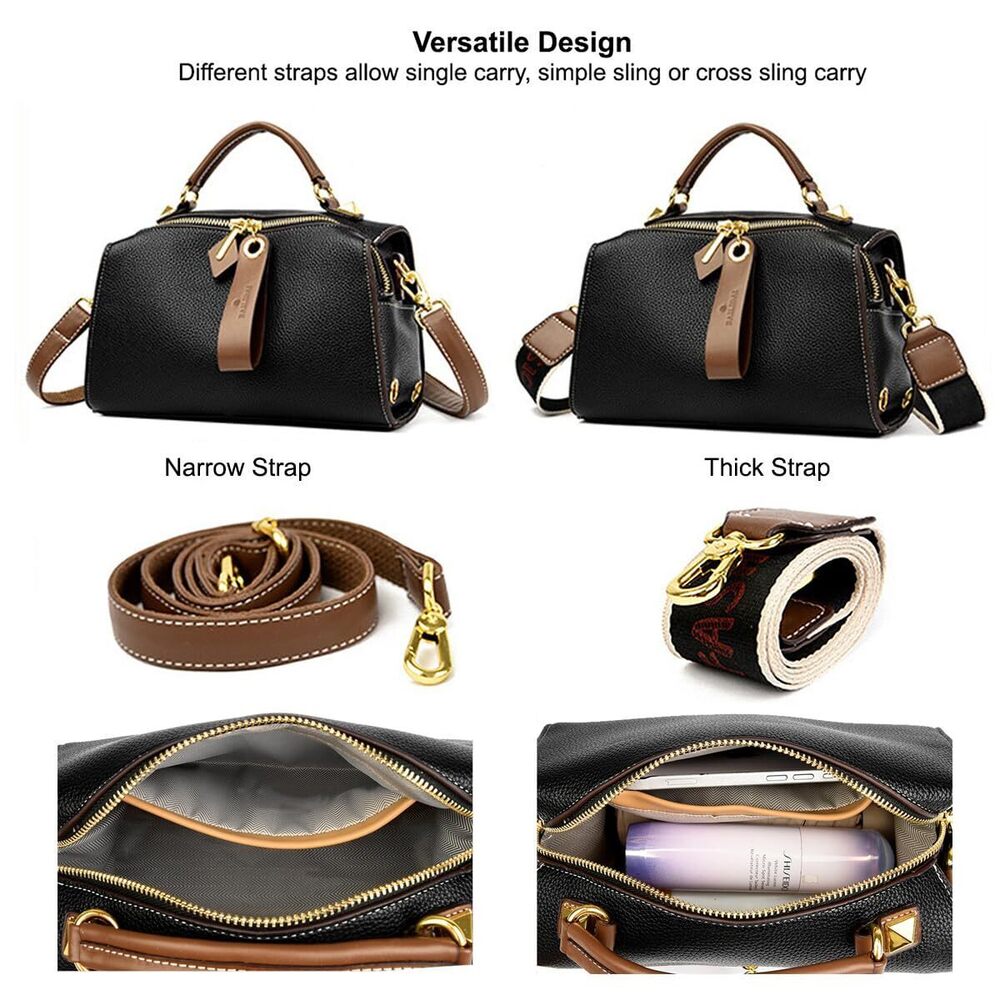 1624 Crossbody Bags Shoulder Bags Faux Leather Handbag Dual Straps, Dual - Picture 7 of 7